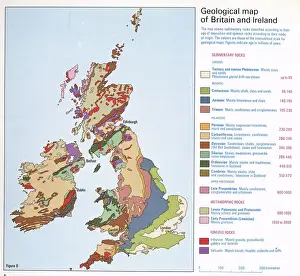 Carte géologique de lAngleterre et dIrlande