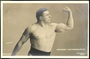 Impressions de George Hackenschmidt États-Unien de l'Est lutteur de catch, connu sous le nom du lion russe considéré comme l'un des grands personnages dans l'histoire du catch Estonie Impressions: Georges Hackenschmidt
