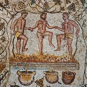 Early Empire Roman Artwork Impressions: Grape treading