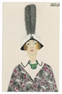 Chapeau avec aigrette 1913