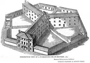 Sampson Kempthorne Architecture Impressions: Hexagonal workhouse, perspective view