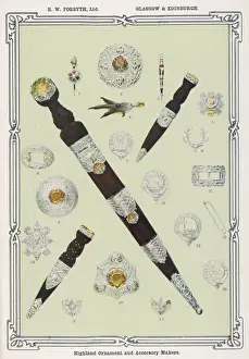 Scottish Cultural Heritage Impressions: Highland Dirk Etc C1902