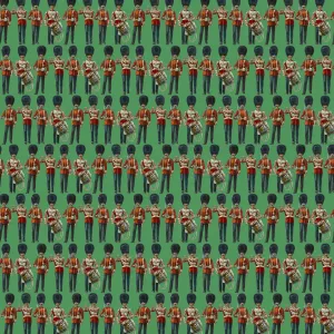 L'histoire Se Répète Impressions: Motif de répétition - gardes, vert.