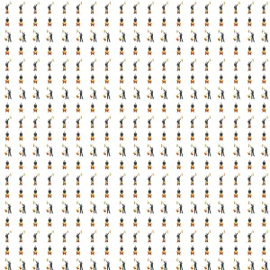 L'histoire Se Répète Impressions: Motif Répétitif - Drapeaux du marin et de la Semaphore.