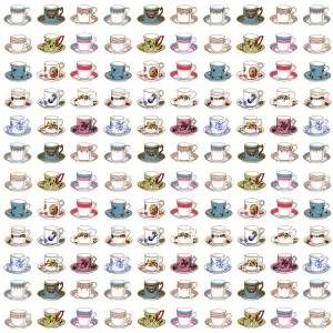 L'histoire Se Répète Impressions: Répétition de modèle - Théières à tasses