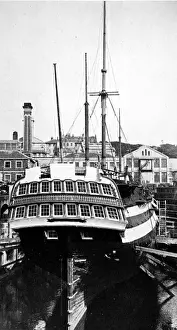 Historical Naval Vessel Impressions: HMS Implacable at Devonport, 1926