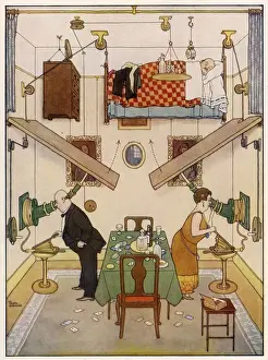Une Maison Idéale No. V. La Chambre de Repos par William Heath Robinson.