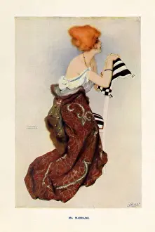 Elegantly Dressed Woman Portrait Impressions: (insert)