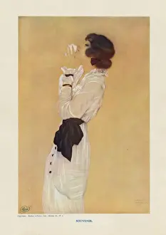 Contemplative Woman Image Impressions: (insert)