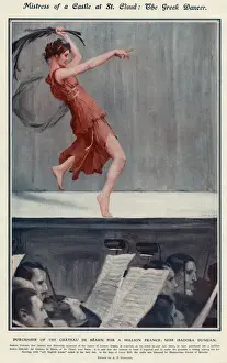 Female Ballet Dancer Art Impressions: (insert)