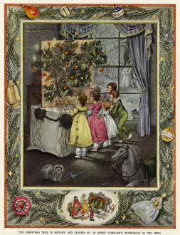 Victorian Christmas Scene Impressions: (insert)
