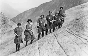 Vintage Mountain Scenery Impressions: (insert)