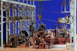 Transport History Images Impressions: Engineering workshop model