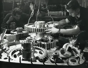 Pignon de sortie large - moteur Deltic.