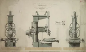 Celebrating 175 Years Of Engineering Innovation - Une Célébration De Quelques-unes Des Meilleures Images De L'Institution Of Mechanical Engineers. Impressions: Machine à éplucher grande taille 2ft 6 in de course.