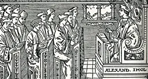 Historical Education Images Impressions: Interior of a school