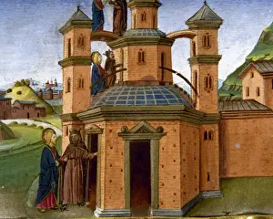 Catholic Church History Impressions: Jesus and the Devil on the pinnacle of the temple. Codex of
