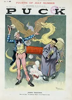 Puck Magazine Illustrations Online Impressions: Joined together