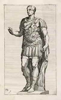Historical Figures In Art Impressions: Julius Caesar (Statue)