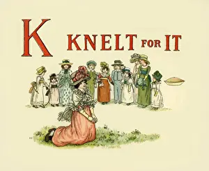 Kate Greenaway Prints Online Impressions: K Knelt for it