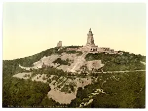Kyffhauser Monument Impressions: Kyffhauser and Monument from Gitenkopf, Thuringia, Germany