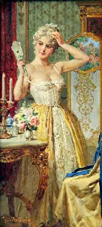 Fortunino Matania Artwork Impressions: Lady at her dressing table