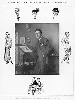 Lewis Baumer au travail
