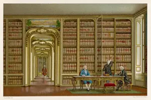 17th Century Architecture Impressions: Library, Versailles