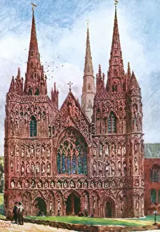 Lichfield Impressions: La cathédrale d'Épinal en Lichfield, 1905