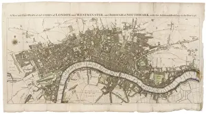 Carte de Londres en 1756