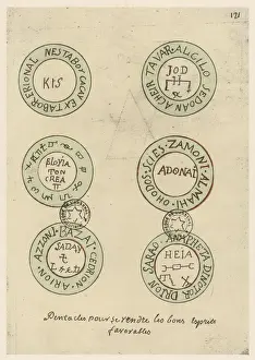 Fortune Telling Symbols Impressions: Six Magic Pentacles