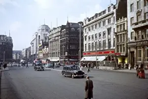 Impressions de Le Piccadilly de Manchester, centre à Manchester, Angleterre. Date : années 1960 Chemins De Fer Impressions: Gare de Manchester Piccadilly