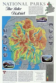Carte Impressions: Carte du lac de Cumbrie