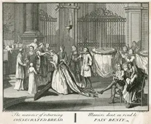 Historical Christianity Art Impressions: Mass / Taking Bread