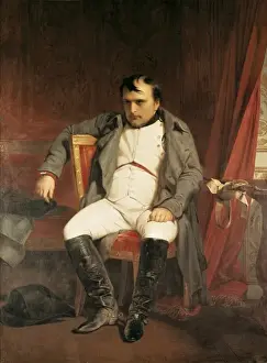 Impressions de Napoléon après son Abdication. Hippolyte Delaroche (1797-1856). Huile sur toile. Date : 1814 Hippolyte Delaroche Impressions: Napoléon après son Abdication.