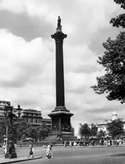 Trafalgar Square Landmark Impressions: Nelsons Column