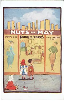 Vintage Theatre Postcard Impressions: Nuts in May adapted by E Lawrence Prentice