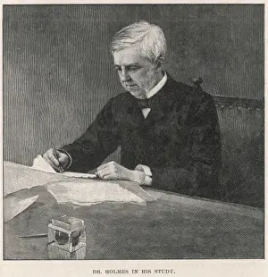 19th Century Author Impressions: Ow Holmes / In Study