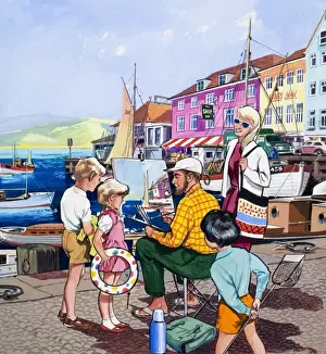 Fishing Boat Art Impressions: Painter