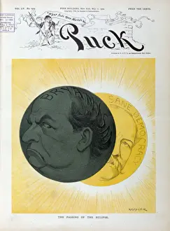 Puck Magazine Artwork Impressions: The passing of the eclipse