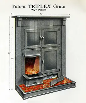 Period Home Interior Style Impressions: Patent Triplex Grate D Pattern