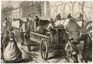 Horse Drawn Vehicle Images Impressions: Pickfords Dray 1862