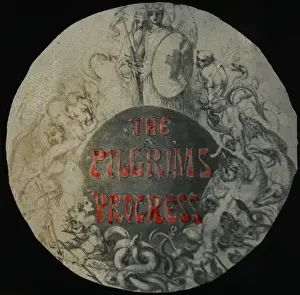 Lantern Slide Circa 1900 Impressions: The Pilgrims Progress