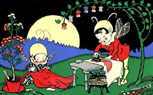 Childrens Book Illustrations Impressions: Pixie tailors