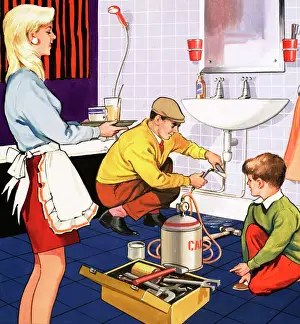 Plumber At Work Impressions: The Plumber