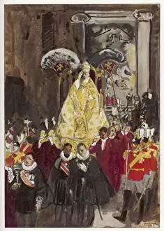 Pope Pius XI Impressions: Pope in Procession