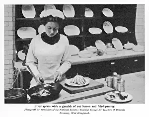 Historical Food Images Impressions: Preparing Sprats