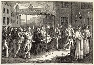 Roman Catholic Procession Impressions: Procession of the Host 1820