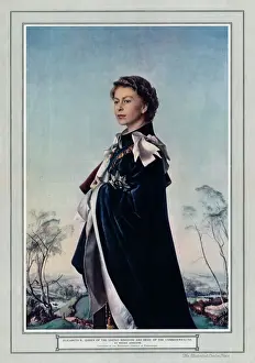 Reine Élisabeth II par Pietro Annigoni dans le ILN