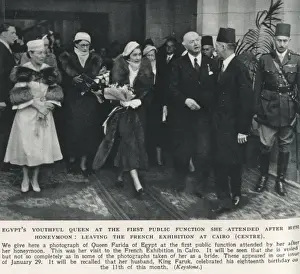 Egyptian Monarchy History Impressions: Queen Farida of Egypt at her first public function